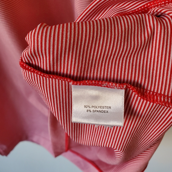 Peter Millar Summer Comfort Performance Polo Golf Shirt Pink Striped Size XL - Picture 10 of 12